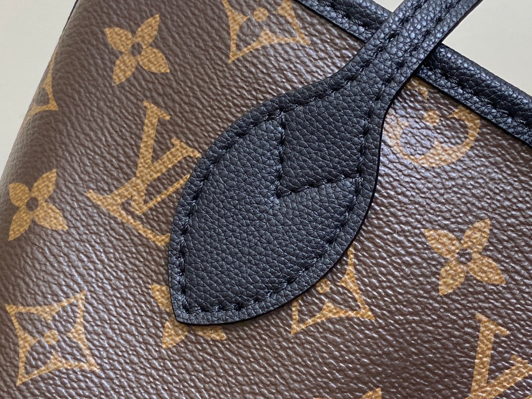 NEVERFULL 24 BANDOULIÈRE INSIDE OUT BB CUIR DE VEAU NOIR 