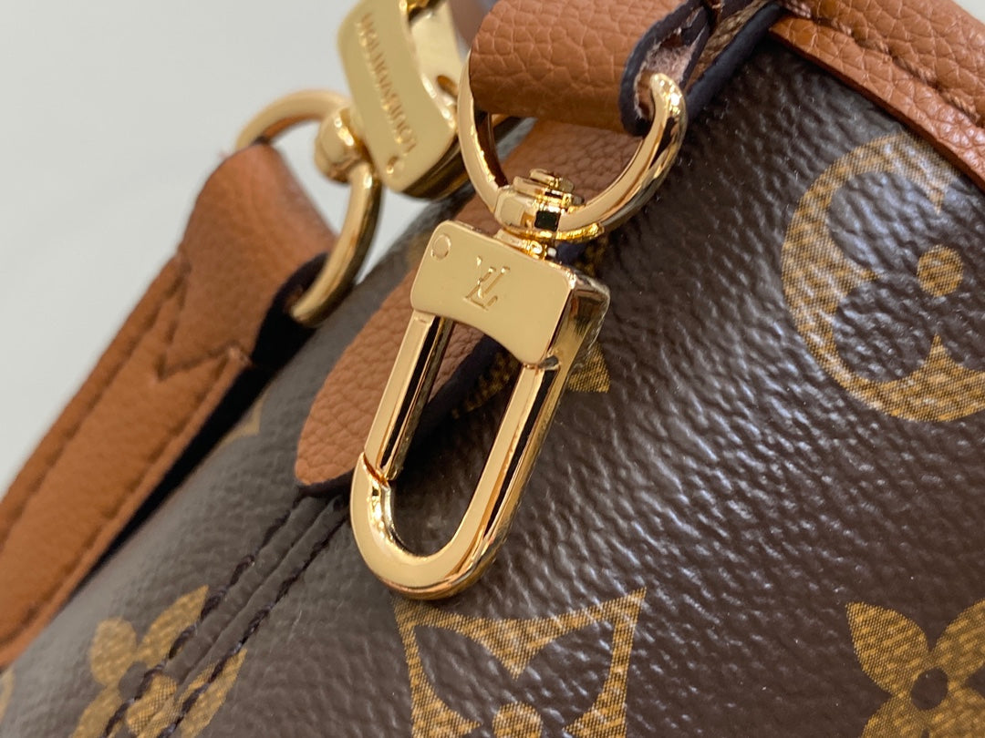 NEVERFULL 24 BANDOULIÈRE INSIDE OUT BB CUIR DE VEAU MARRON 