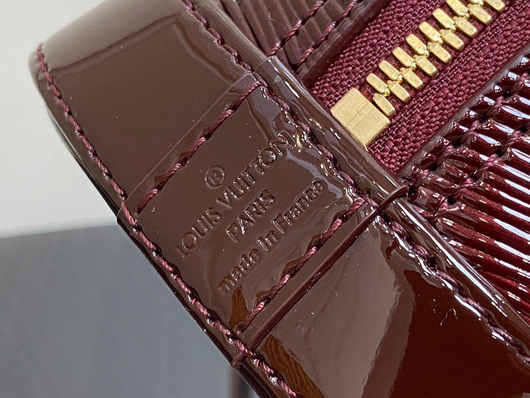 ALMA BB 23 CUIR DE VEAU ÉPI ROUGE BORDEAUX 