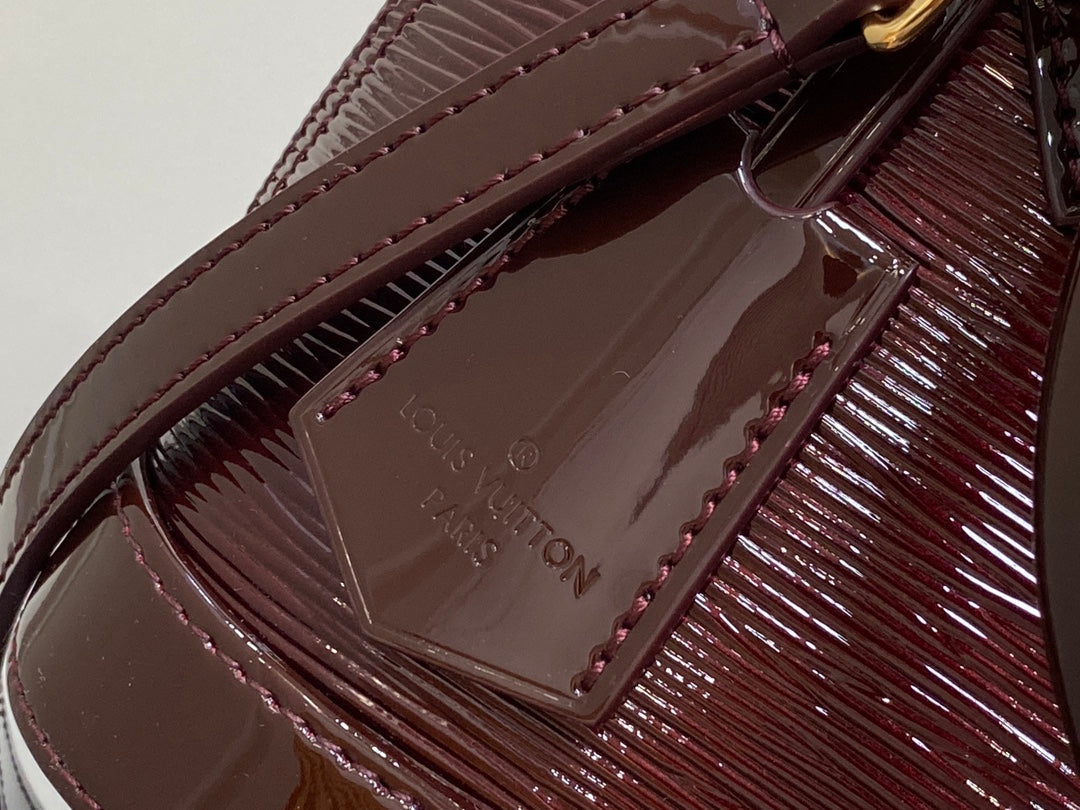 ALMA BB 23 CUIR DE VEAU ÉPI ROUGE BORDEAUX 