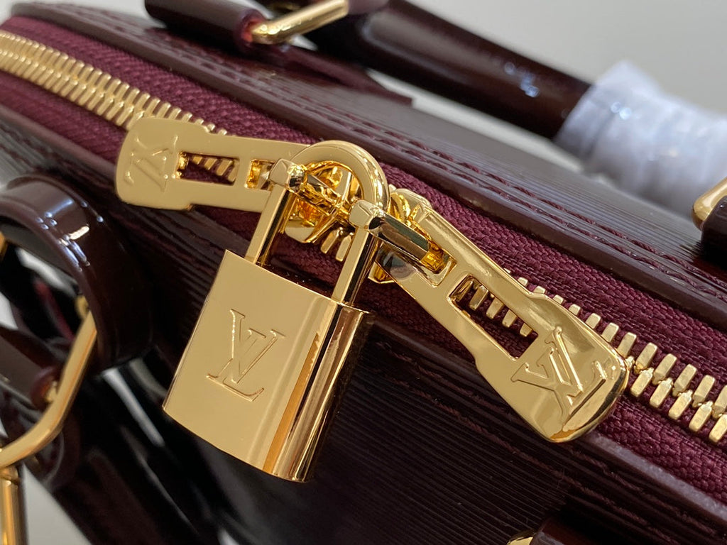 ALMA BB 23 CUIR DE VEAU ÉPI ROUGE BORDEAUX 