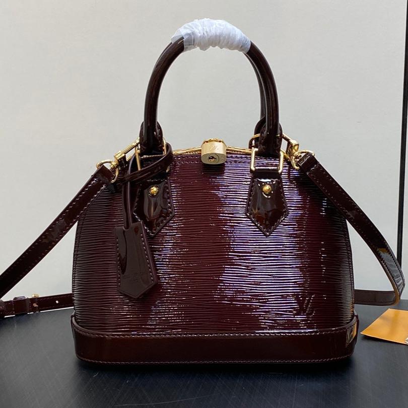 ALMA BB 23 CUIR DE VEAU ÉPI ROUGE BORDEAUX 