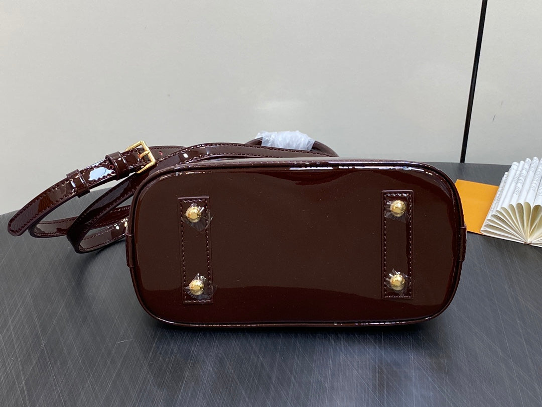ALMA BB 23 CUIR DE VEAU ÉPI ROUGE BORDEAUX 