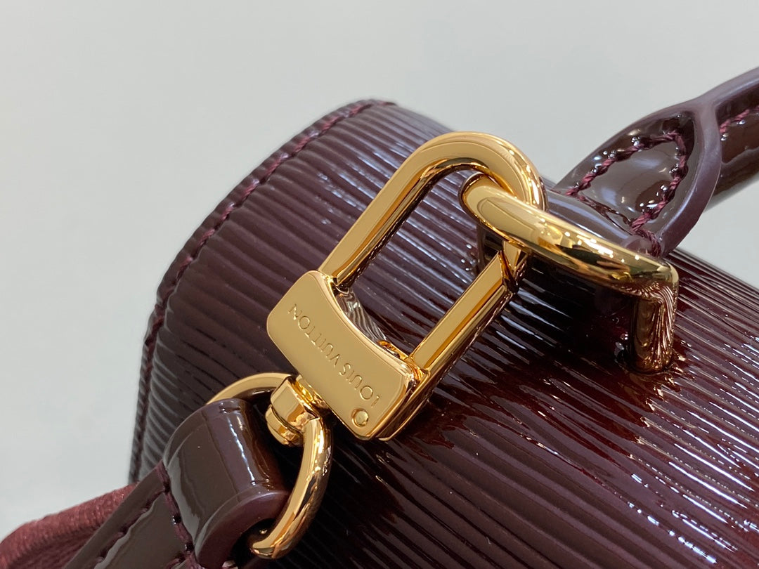 CLUNY MINI 20CM BORDEAUX CUIR DE VEAU ÉPI
