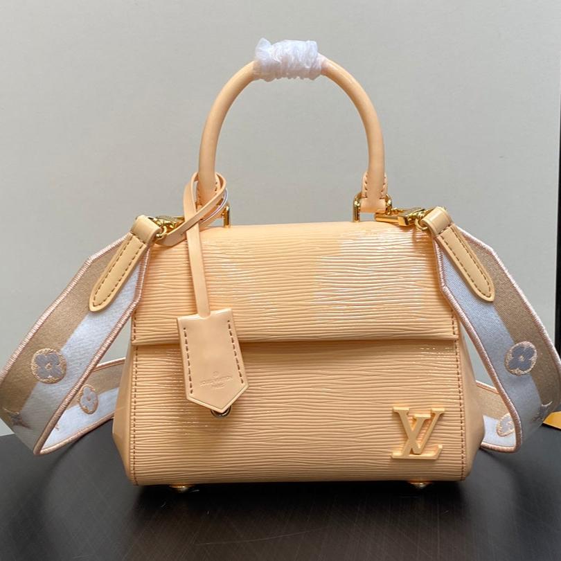 CLUNY MINI 20CM CUIR DE VEAU ÉPI BEIGE
