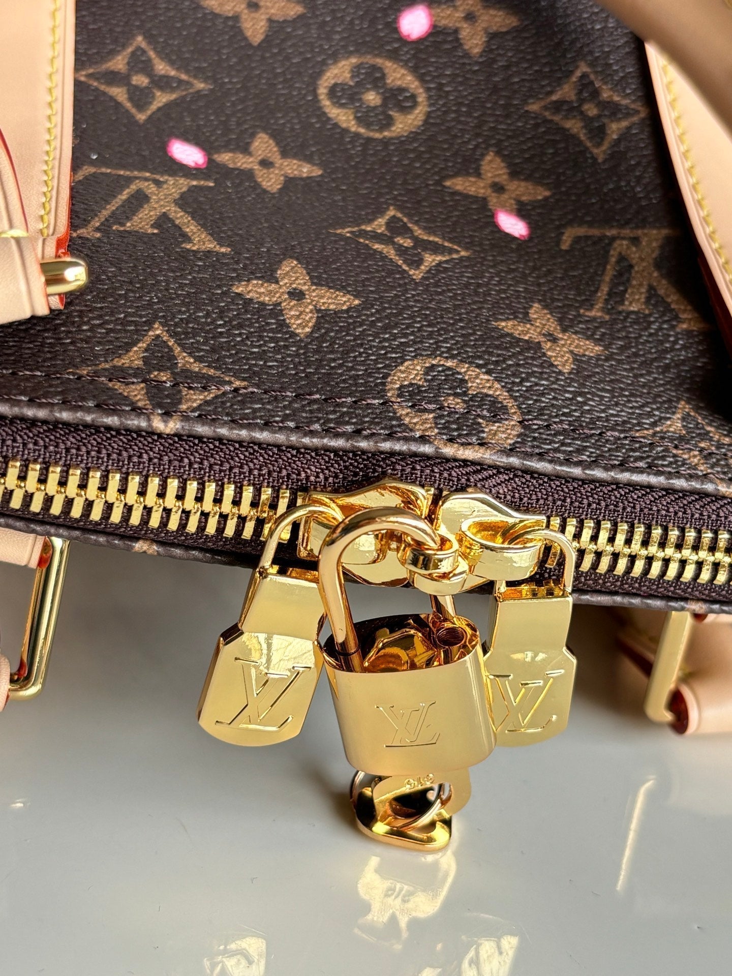 LV X TM KEEPALL BANDOULIÈRE 45CM SAKURA BROWN MONOGRAM CANVAS