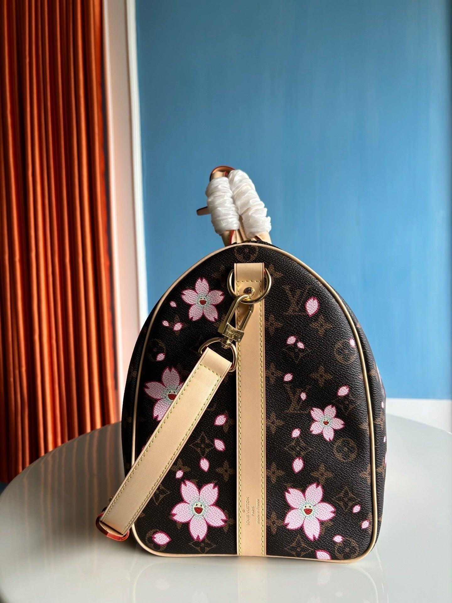 LV X TM KEEPALL BANDOULIÈRE 45CM TOILE MONOGRAMME MARRON SAKURA