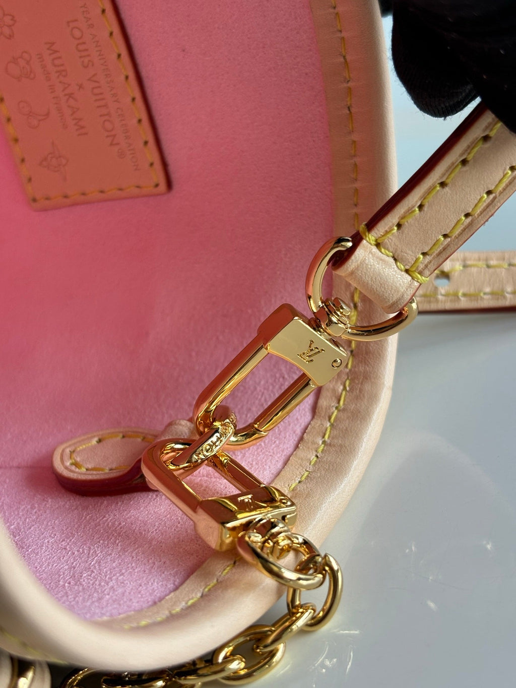 SEAU LV X TM NANO 17 CM TOILE MONOGRAMME FLEUR DE CERISIER MARRON SAKURA