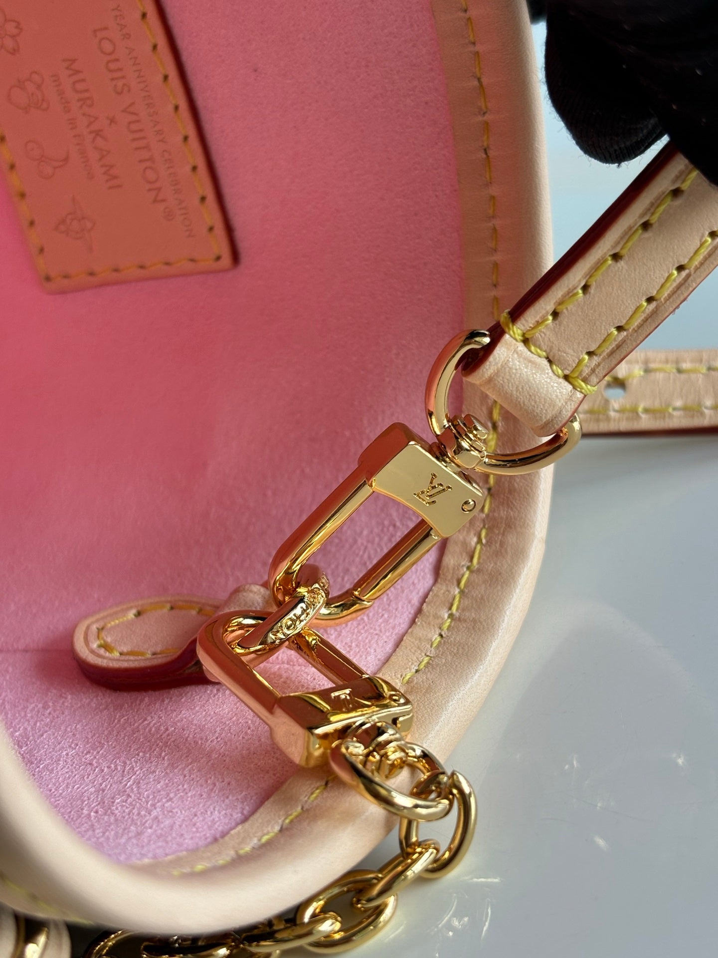 SEAU LV X TM NANO 17 CM TOILE MONOGRAMME FLEUR DE CERISIER MARRON SAKURA