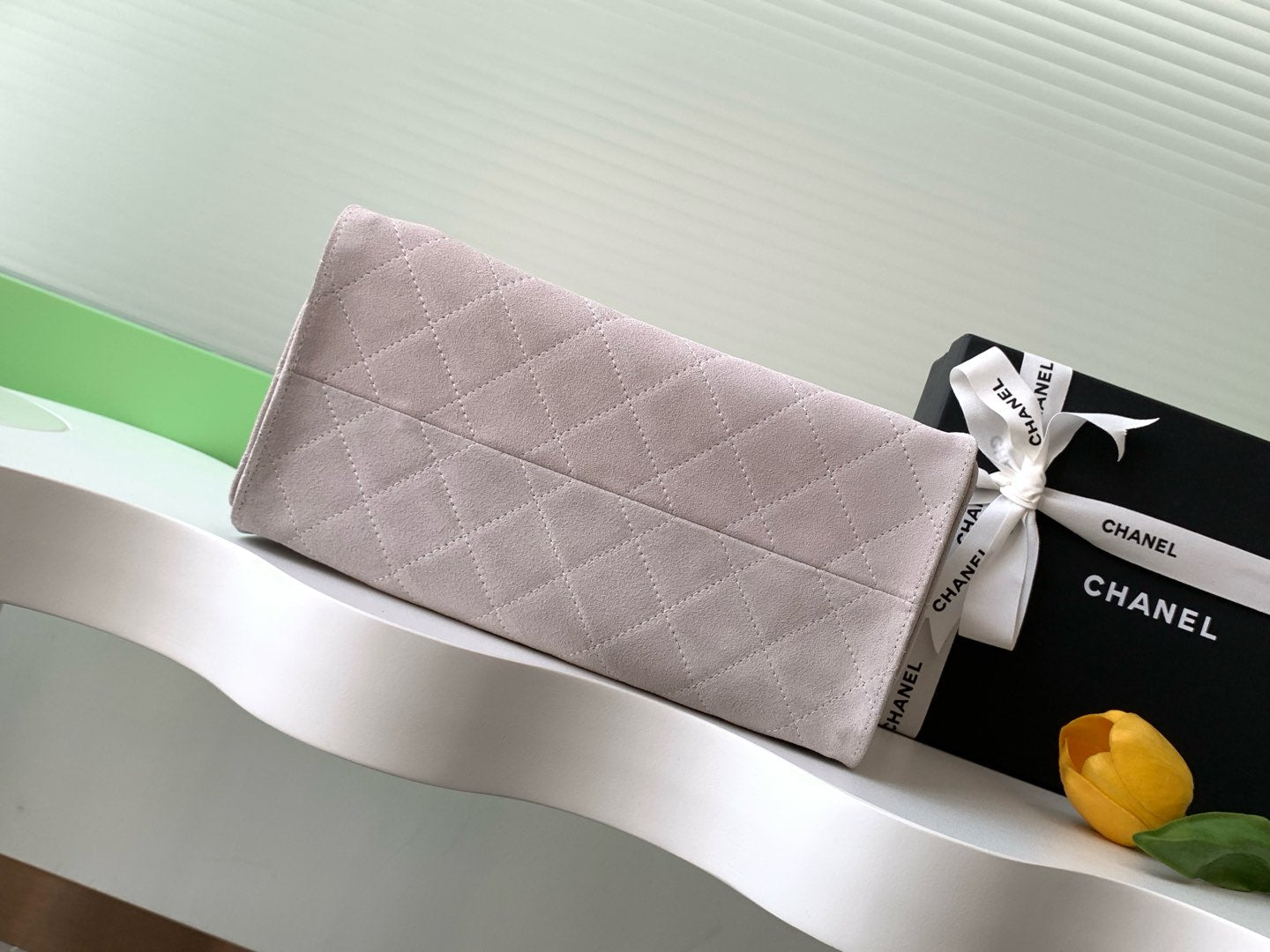 SAC HOBO CC 25C 30CM EN DAIM ROSE CLAIR