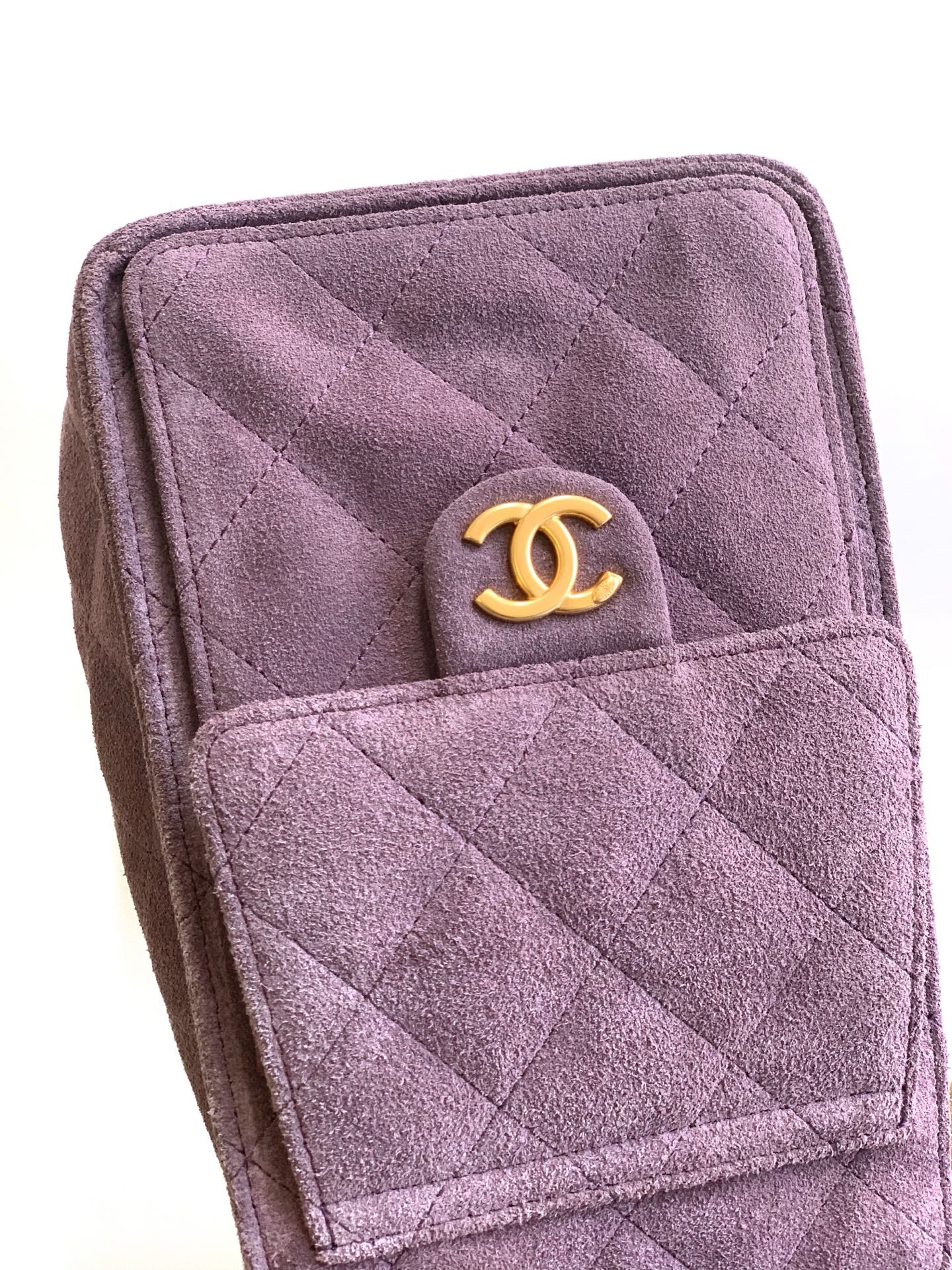 SAC HOBO CC 25C 30CM EN DAIM VIOLET