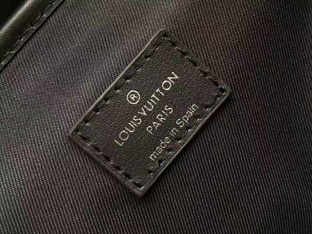 SAC À DOS 44 EN TOILE DAMIER GRAPHITE GUN METAL