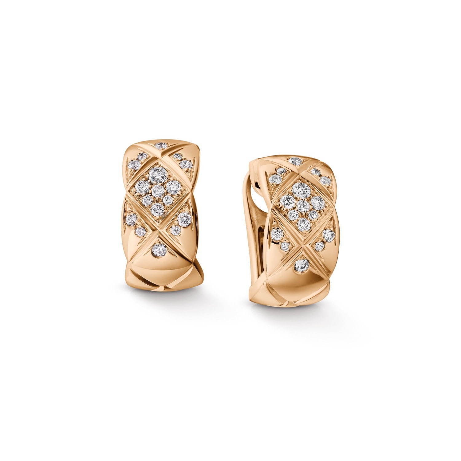 CRUSH DIAMOND ROSE GOLD EARRINGS