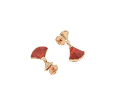 DREAM CARNELIAN ROSE GOLD EARRINGS