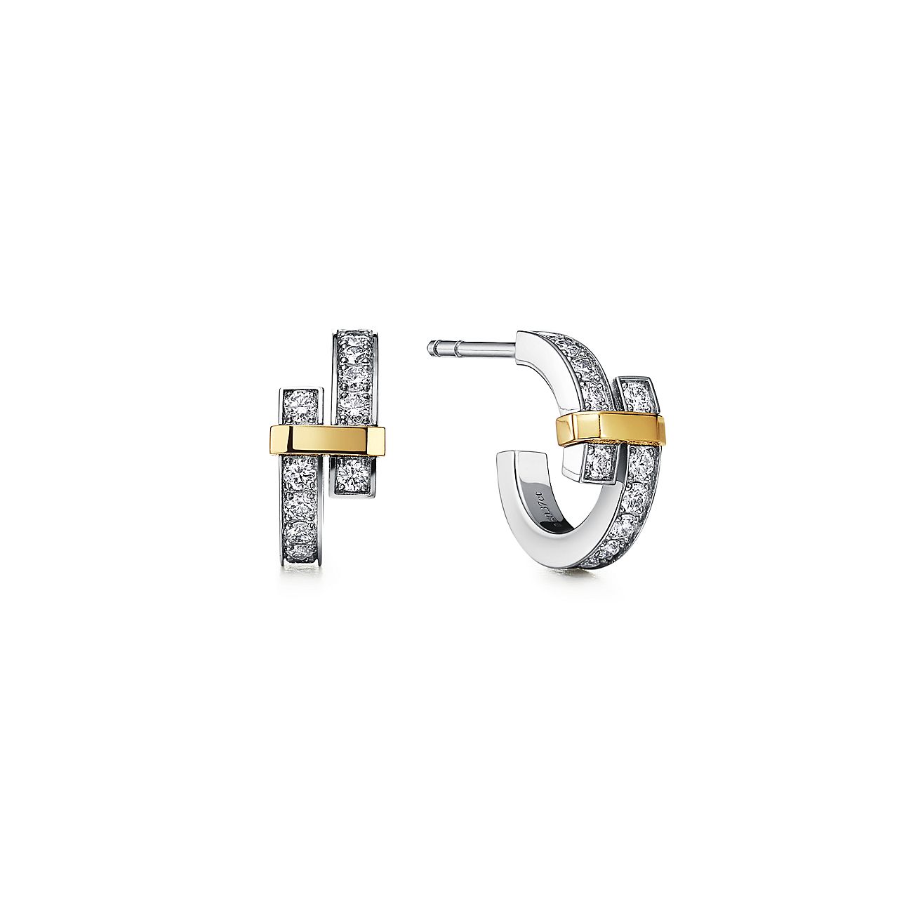EDGE DIAMOND ROSE GOLD EARRINGS