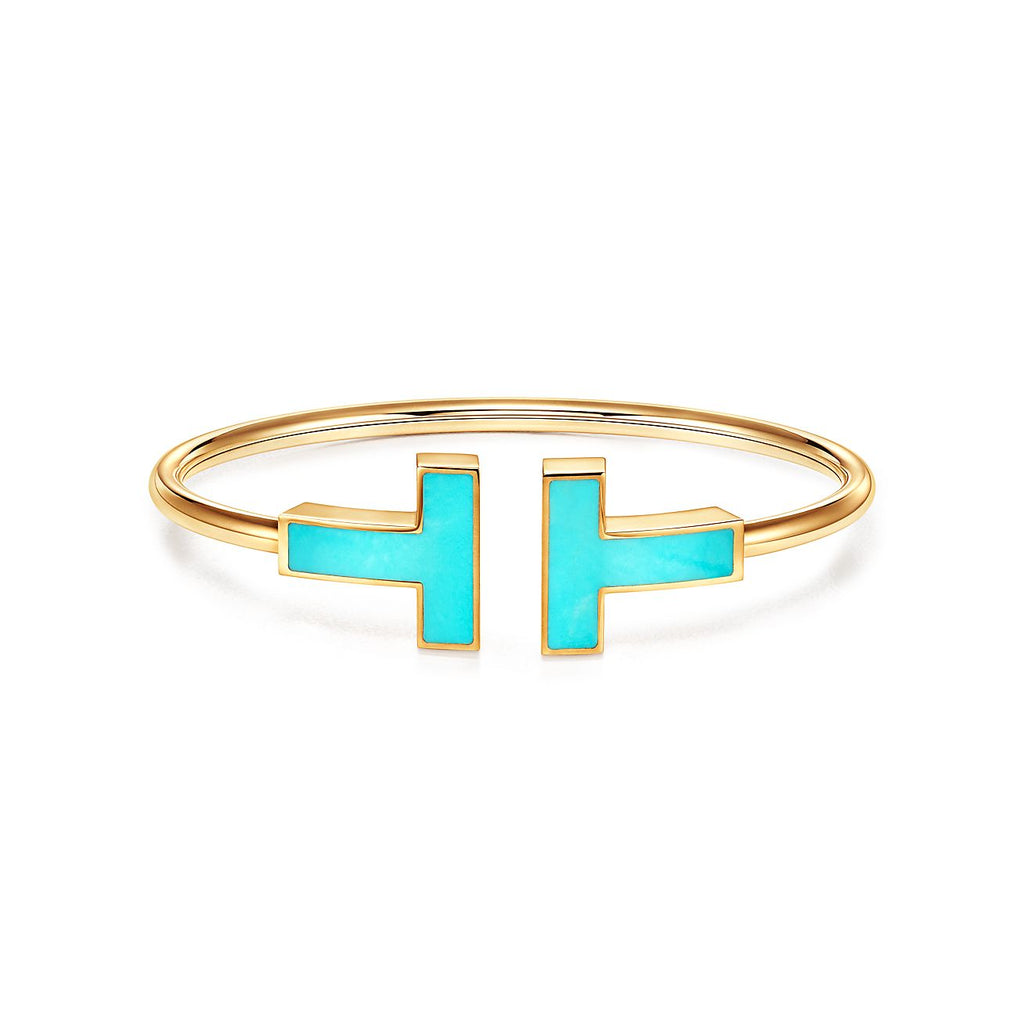 T WIDE TURQUOISE OPEN BRACELET