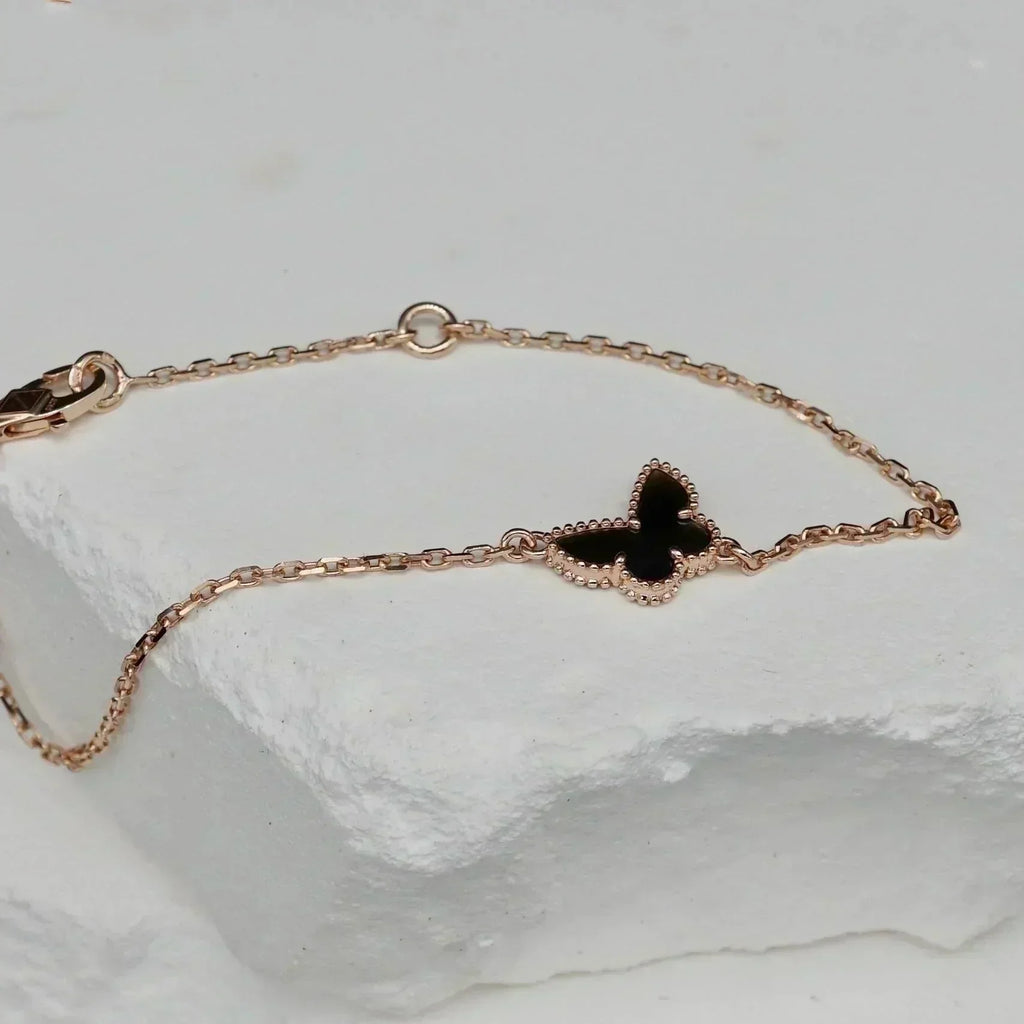BUTTERFLY ONYX  BUTTERFLY BRACELET