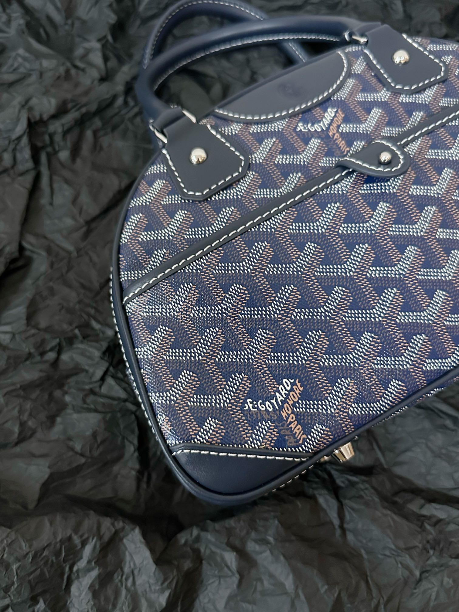 GOYA BOWLING BALL SMALL NAVY BLUE CANVAS