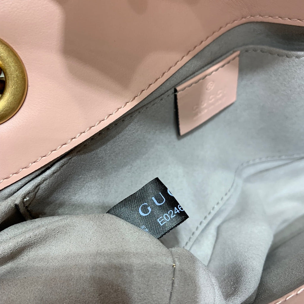GG MARMONT 22CM CUIR DE VEAU ROSE QUINCAILLERIE DORÉ