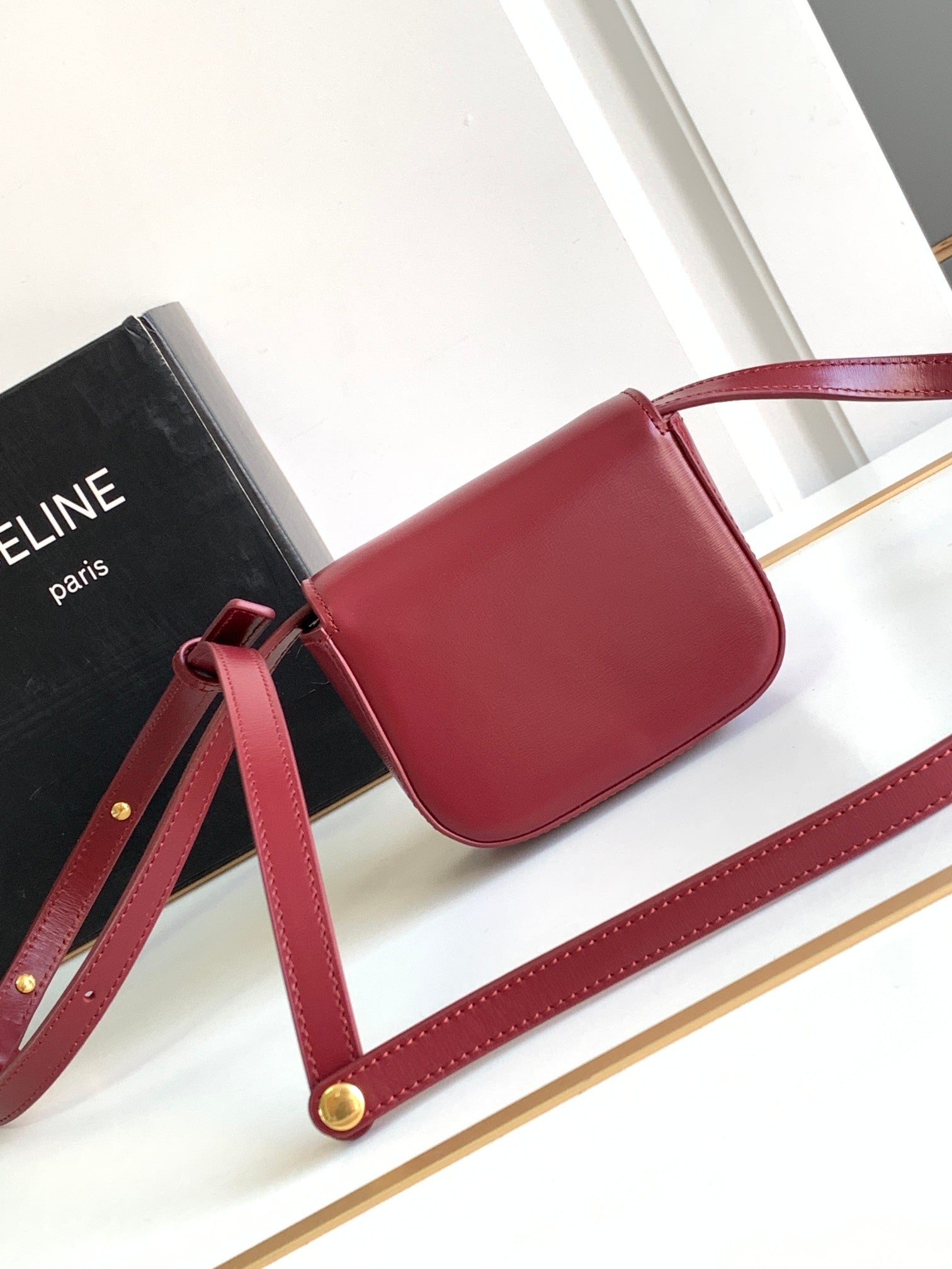 TEEN TRIOMPHE 11CM CUIR DE VEAU ROUGE