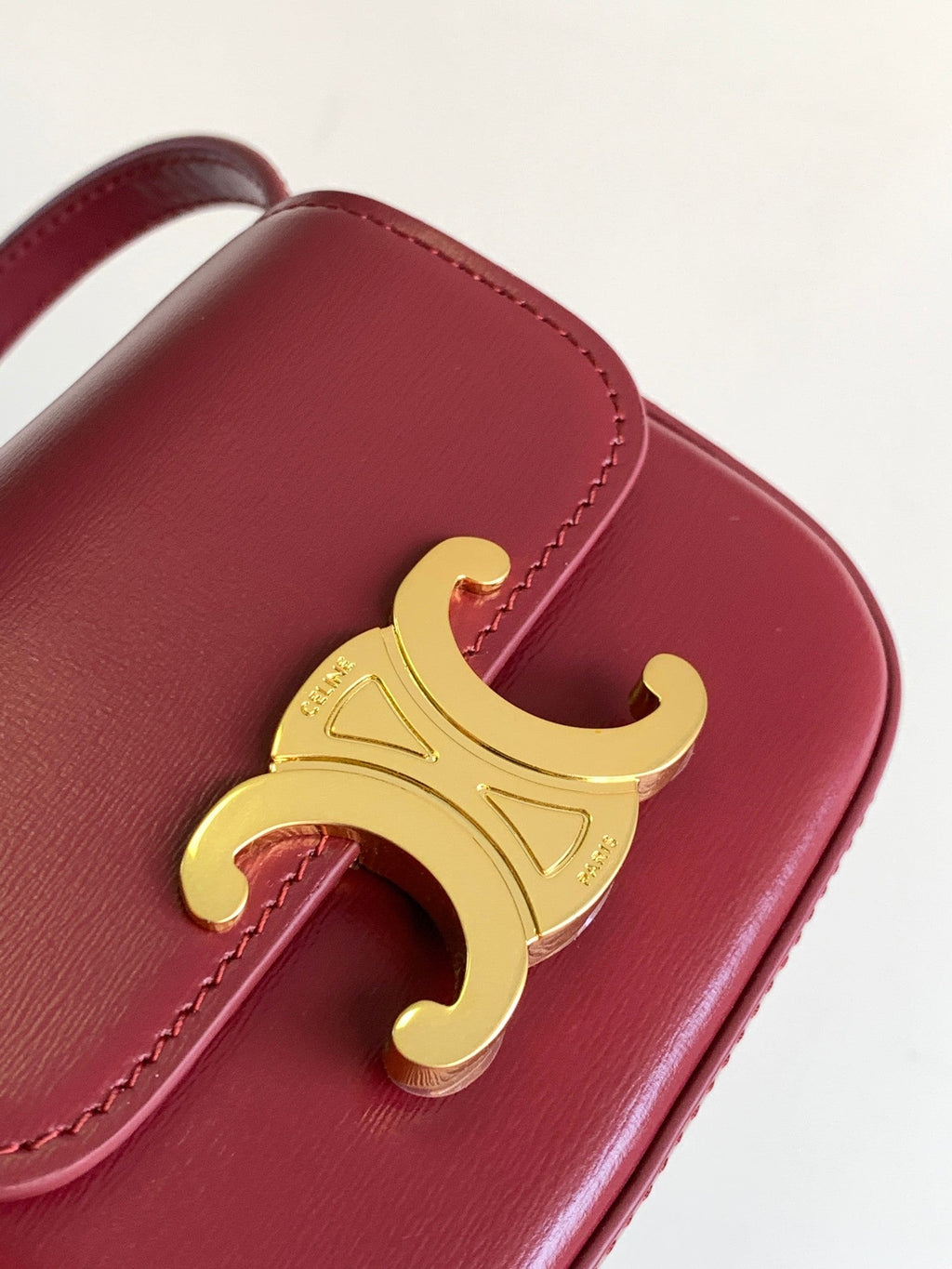 TEEN TRIOMPHE 11CM CUIR DE VEAU ROUGE
