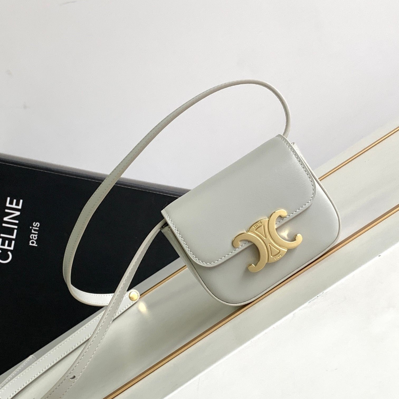 TEEN TRIOMPHE 11CM CUIR DE VEAU GRIS