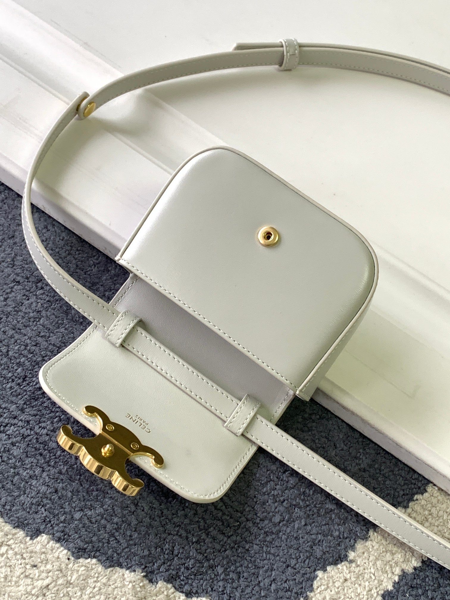 TEEN TRIOMPHE 11CM CUIR DE VEAU GRIS