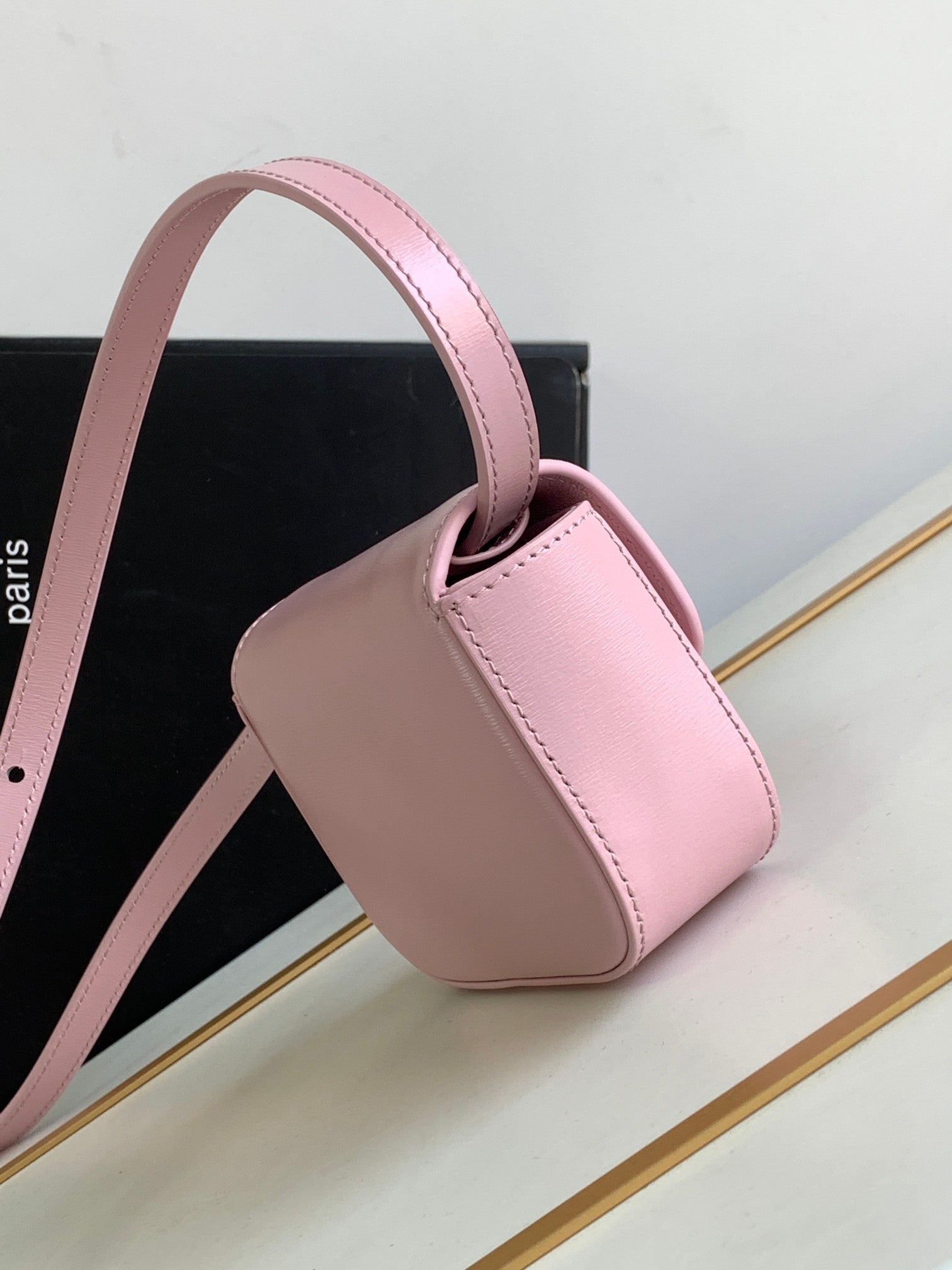 TEEN TRIOMPHE 11CM CUIR DE VEAU ROSE CLAIR