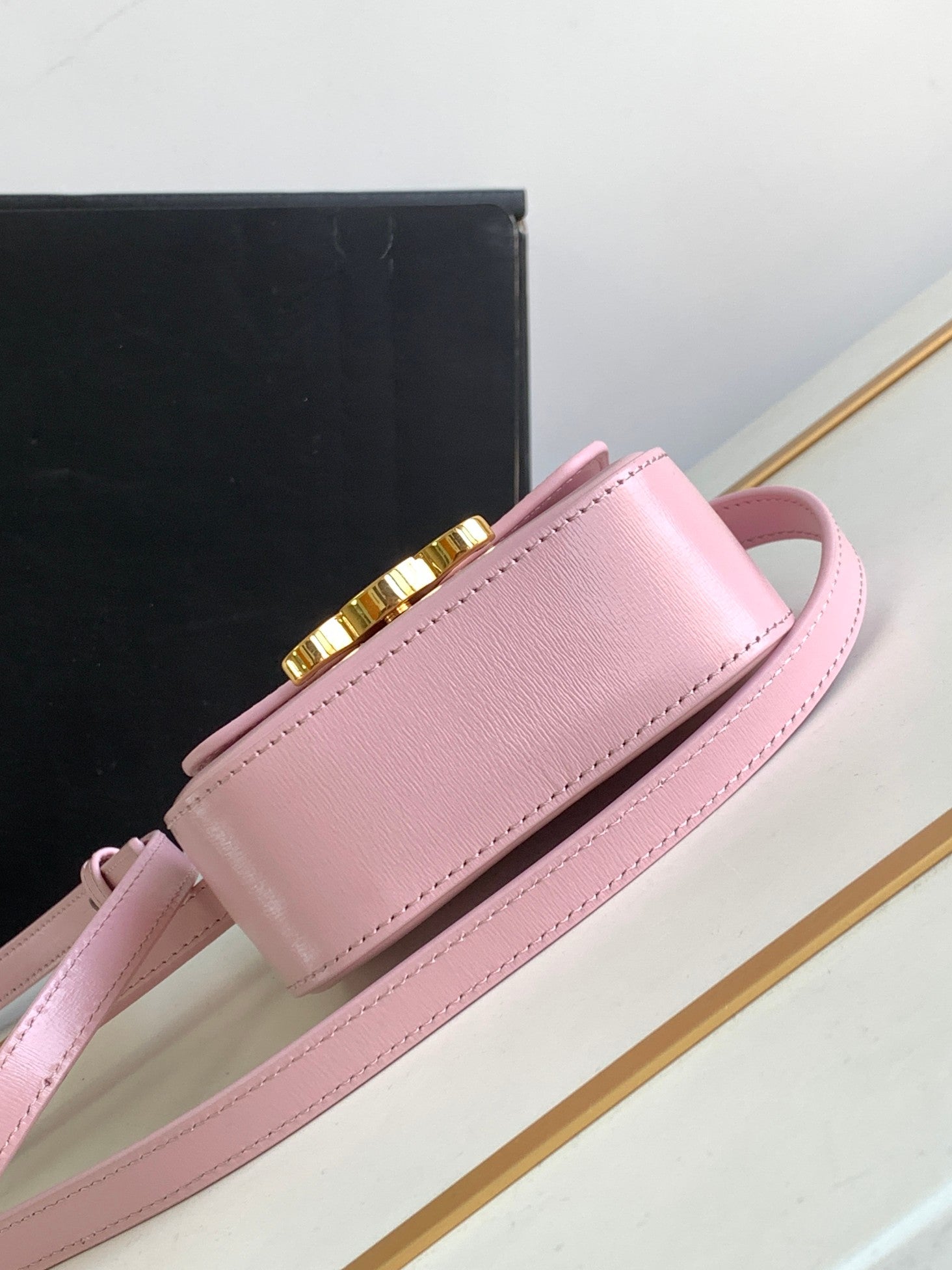 TEEN TRIOMPHE 11CM CUIR DE VEAU ROSE CLAIR