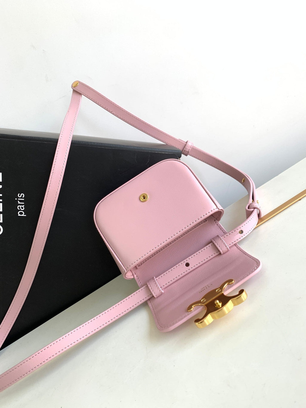 TEEN TRIOMPHE 11CM CUIR DE VEAU ROSE CLAIR