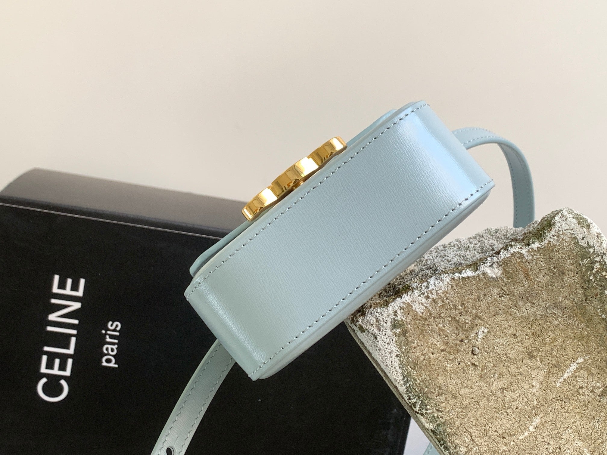 TEEN TRIOMPHE 11CM CUIR DE VEAU BLEU CLAIR