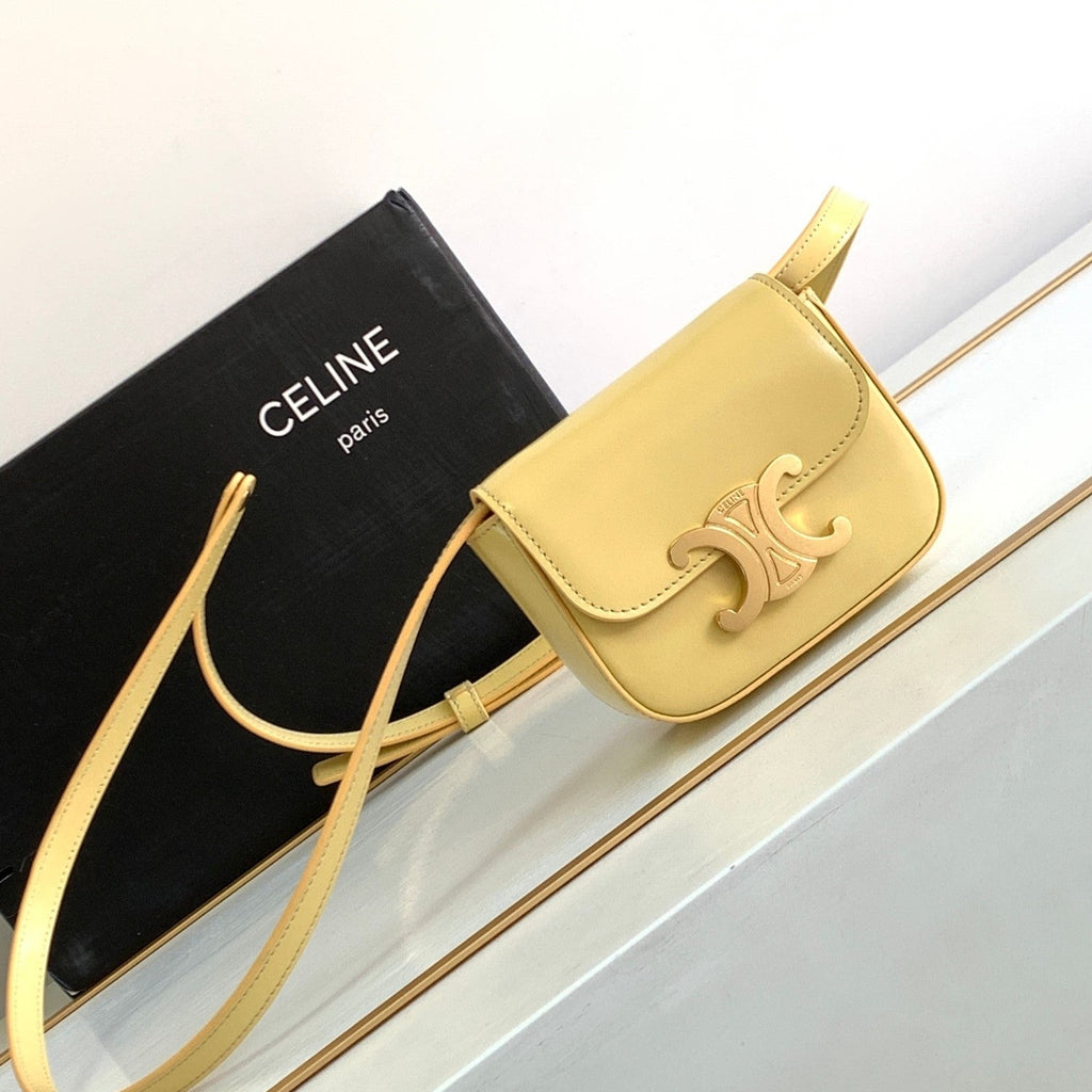 TEEN TRIOMPHE 11CM CUIR DE VEAU JAUNE
