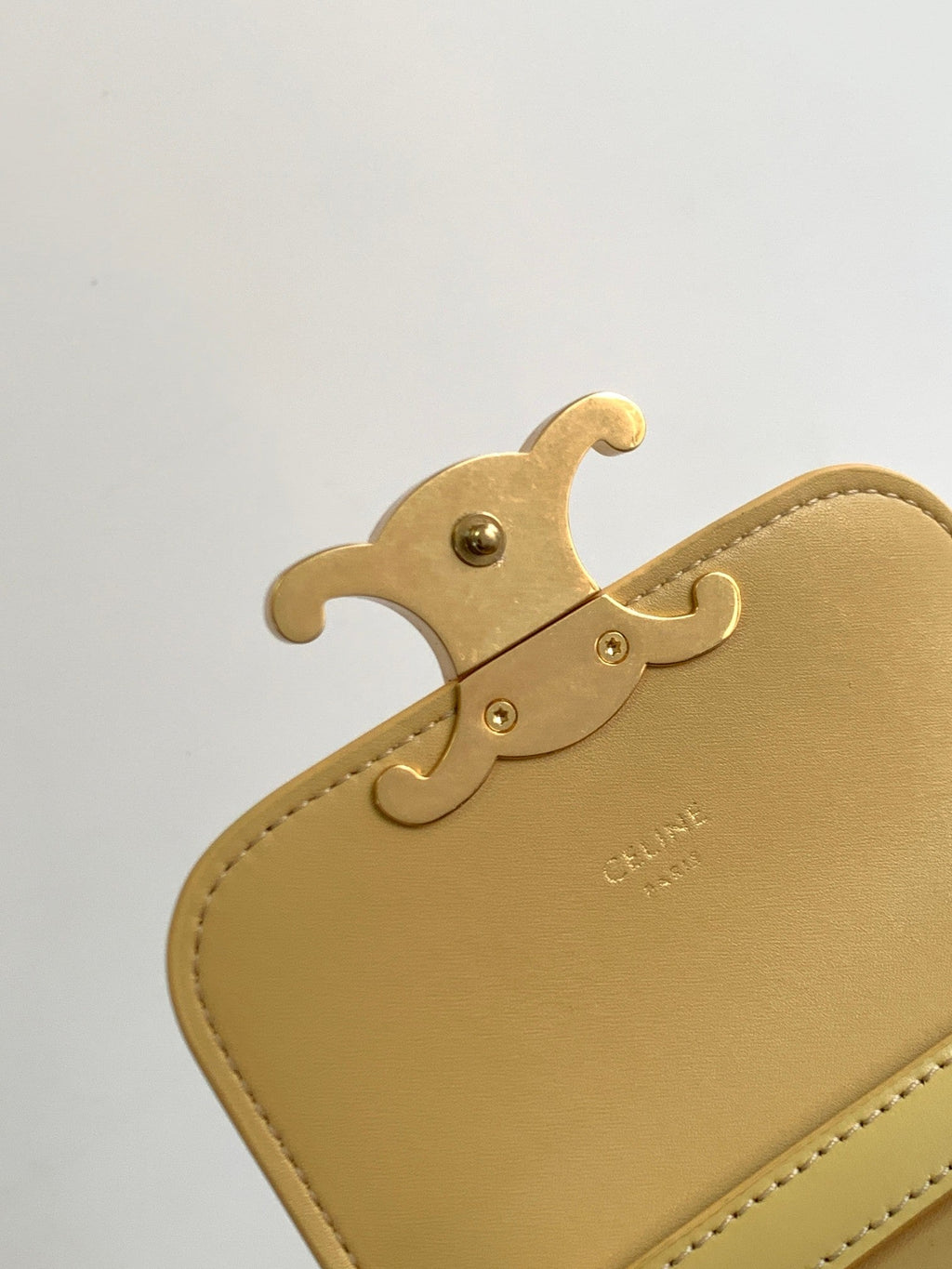 TEEN TRIOMPHE 11CM CUIR DE VEAU JAUNE