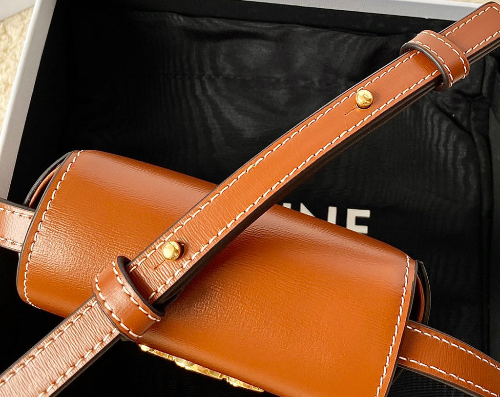 TEEN TRIOMPHE 11CM CUIR DE VEAU ORANGE