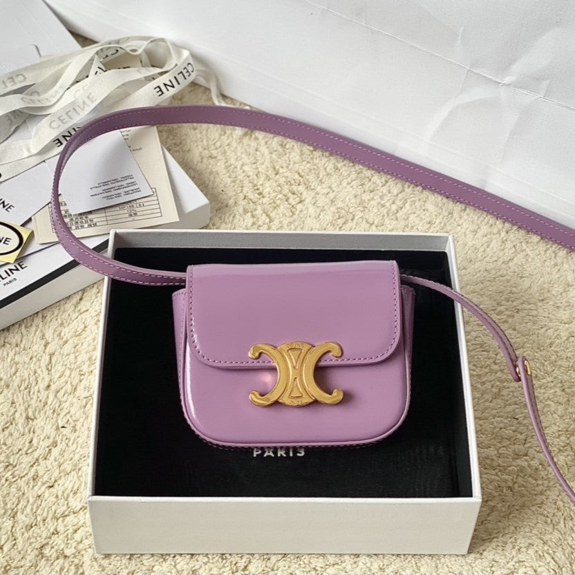 TEEN TRIOMPHE 11CM CUIR DE VEAU VIOLET
