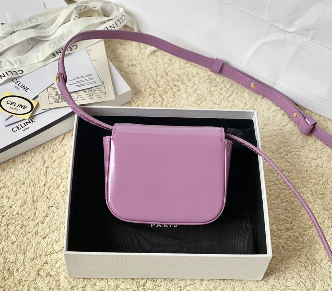 TEEN TRIOMPHE 11CM CUIR DE VEAU VIOLET