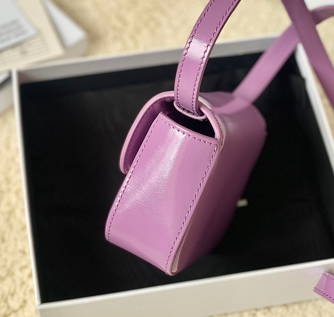 TEEN TRIOMPHE 11CM CUIR DE VEAU VIOLET