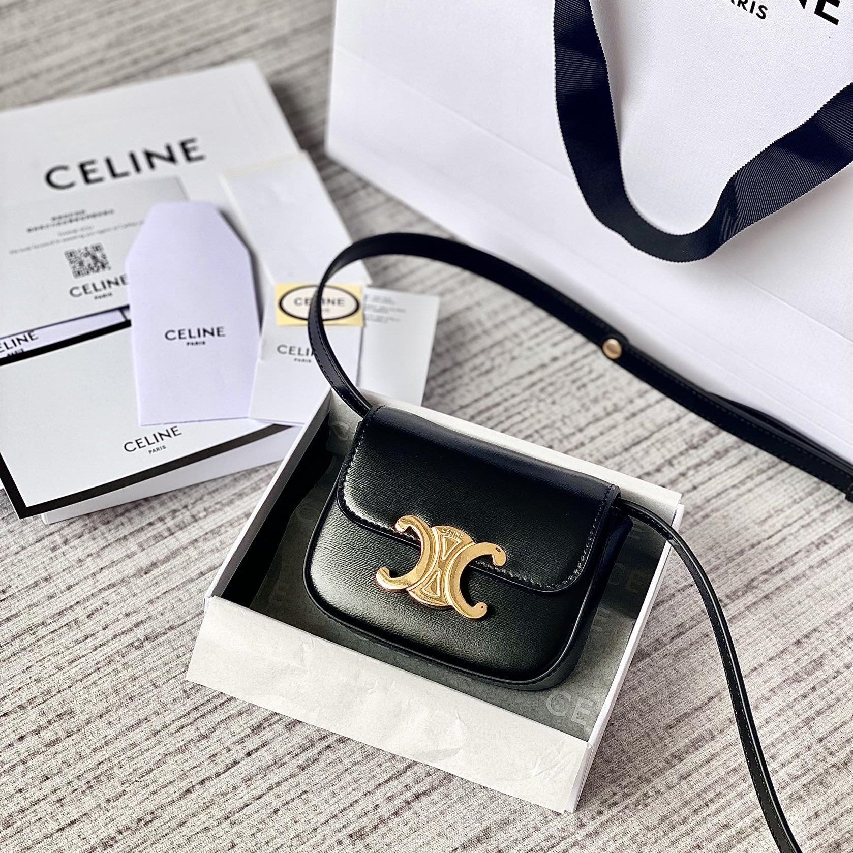 TEEN TRIOMPHE 11CM CUIR DE VEAU NOIR