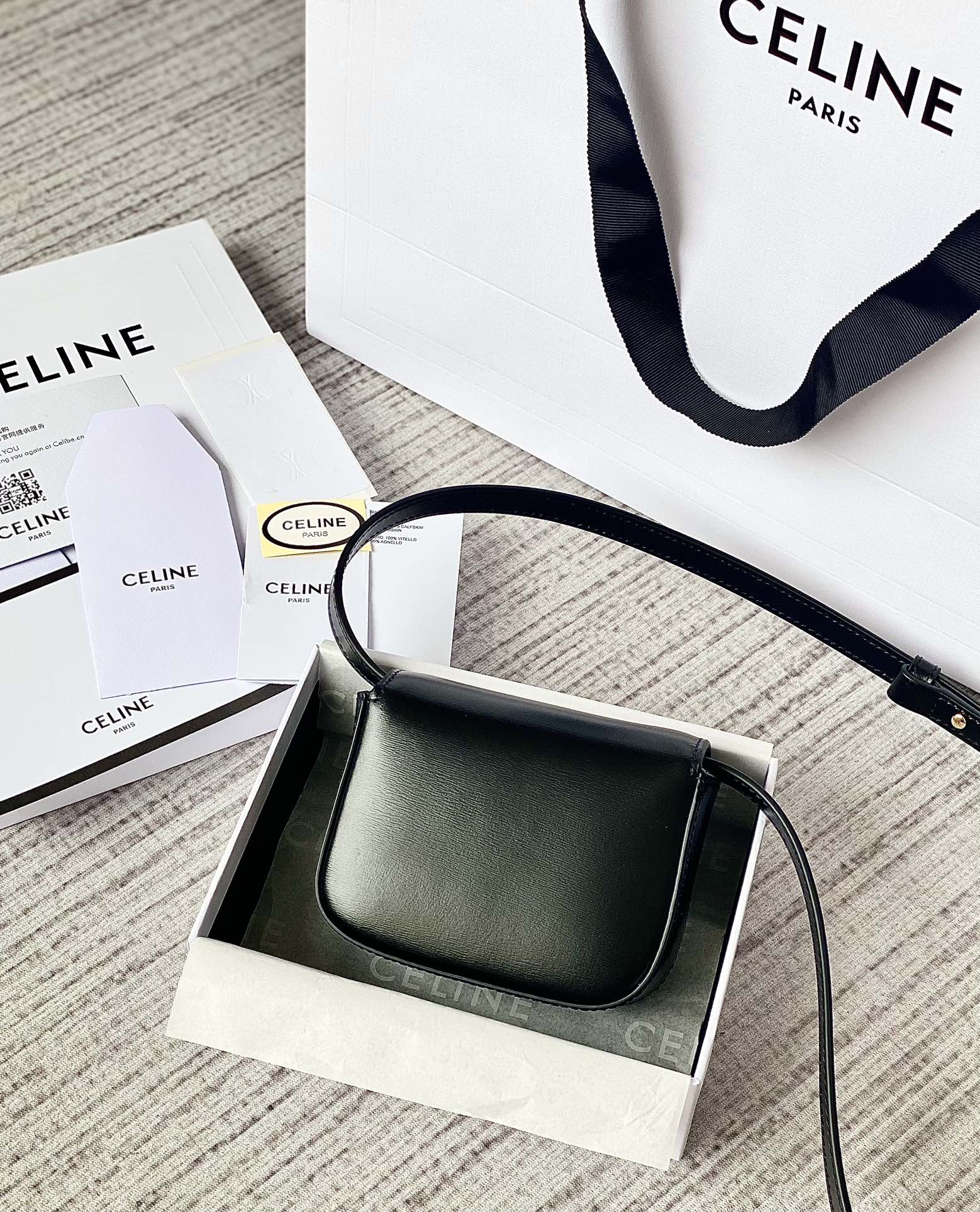 TEEN TRIOMPHE 11CM CUIR DE VEAU NOIR