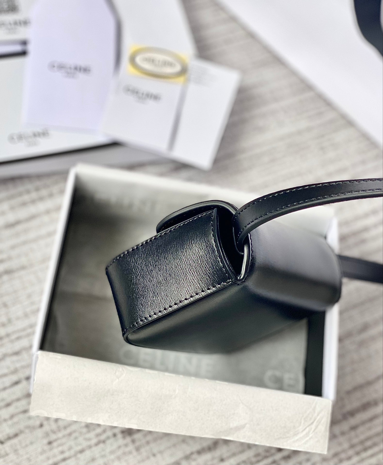 TEEN TRIOMPHE 11CM CUIR DE VEAU NOIR