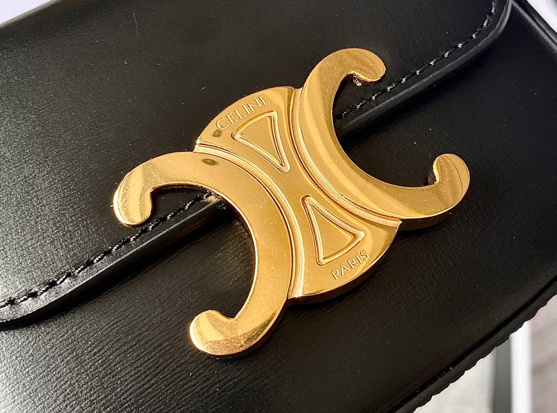 TEEN TRIOMPHE 11CM CUIR DE VEAU NOIR
