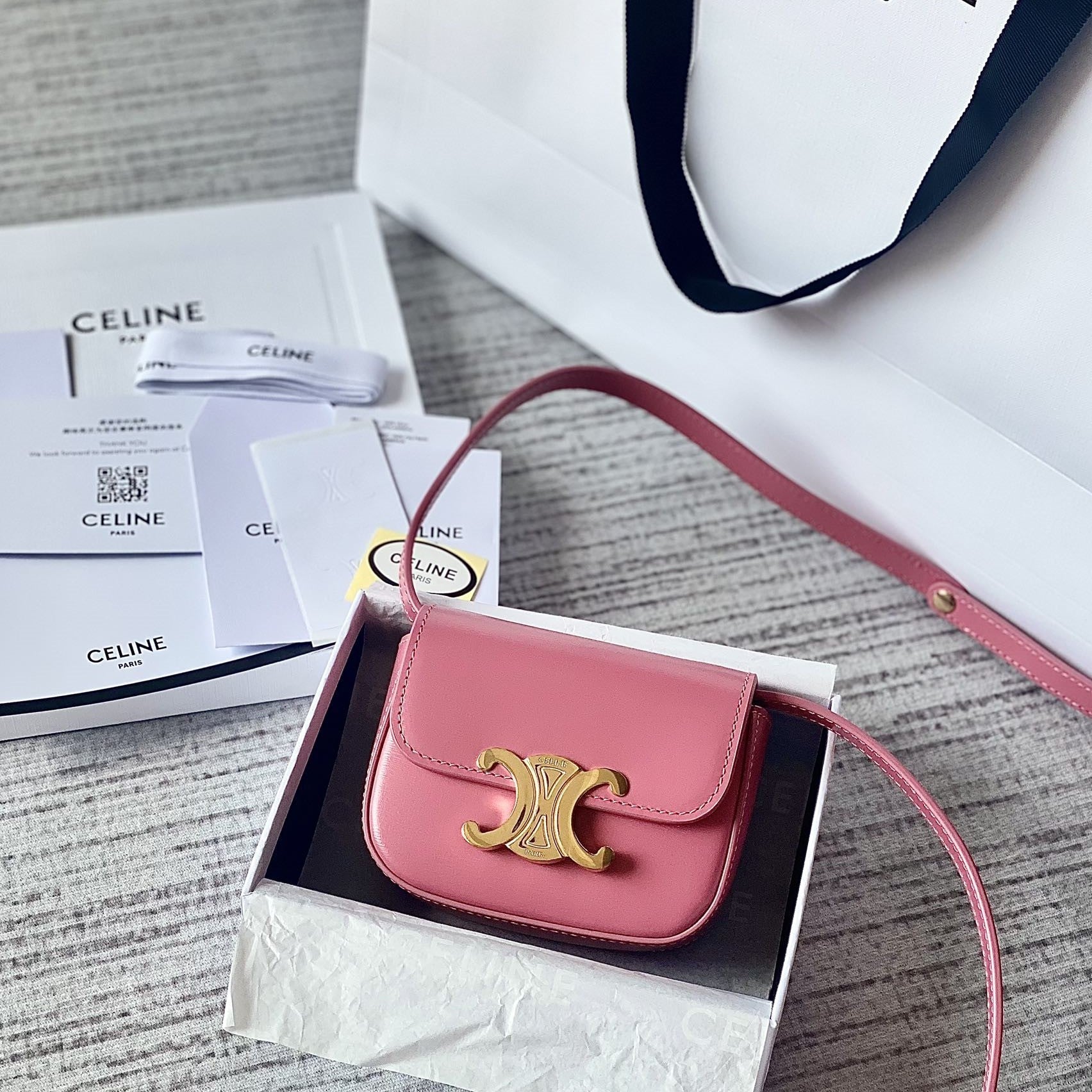 TEEN TRIOMPHE 11CM CUIR DE VEAU ROSE
