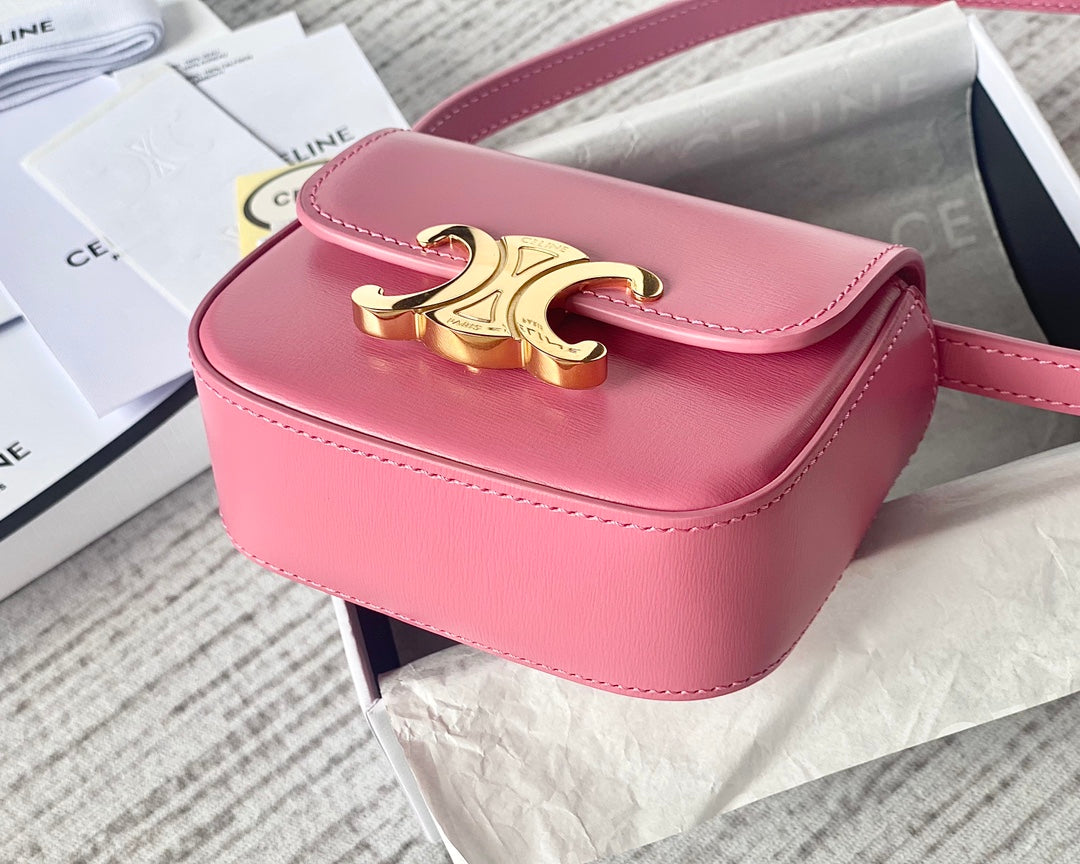 TEEN TRIOMPHE 11CM CUIR DE VEAU ROSE