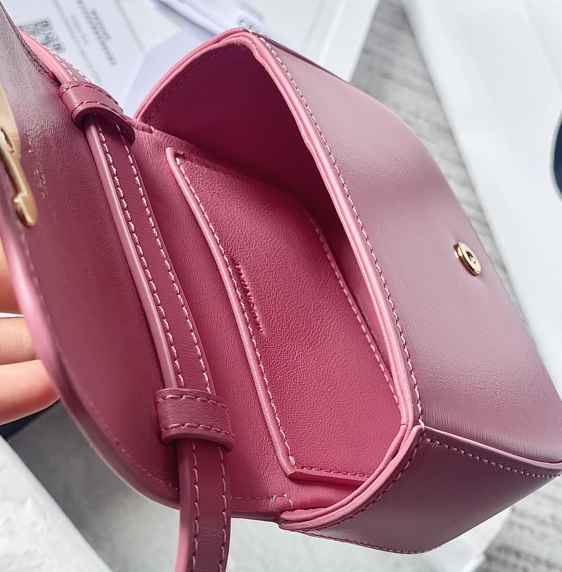 TEEN TRIOMPHE 11CM CUIR DE VEAU ROSE