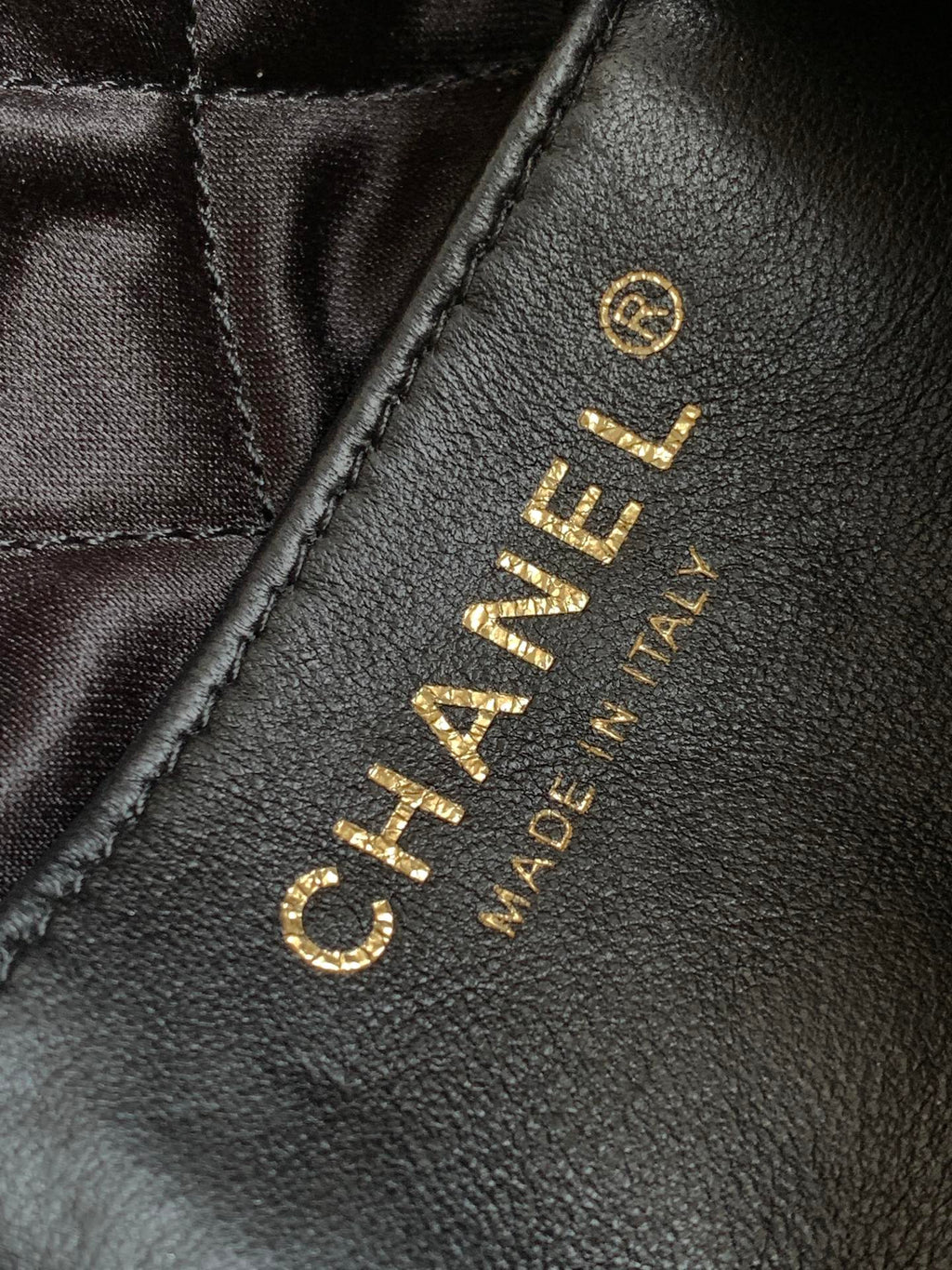 CC MINI 22 BAG 23CM GOLD WOVEN COWHIDE BAG
