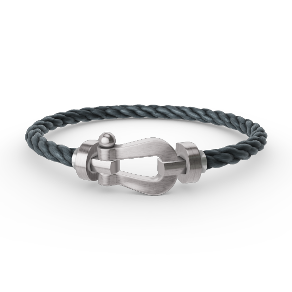 FORCE LARGE HORSESHOE NO DIAMOND BRACELET SILVER