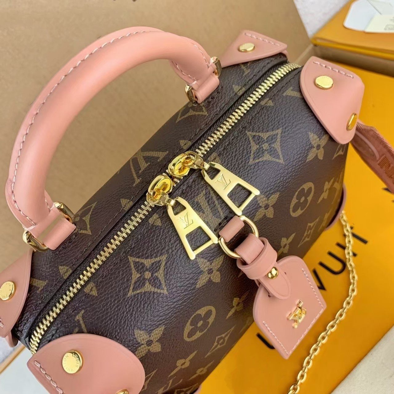 TOILE MONOGRAMME LV PETITE MALLE SOUPLE PECHE