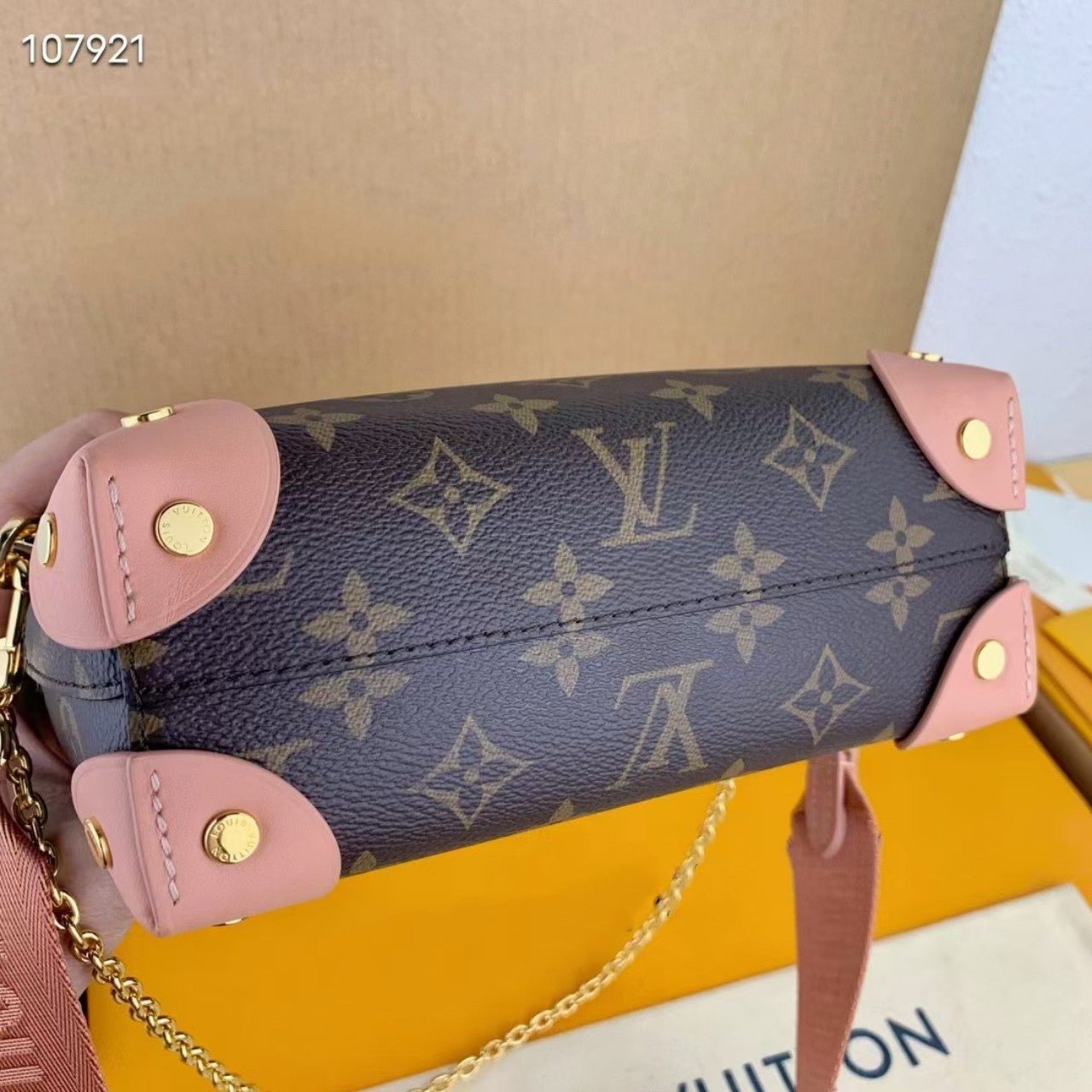 TOILE MONOGRAMME LV PETITE MALLE SOUPLE PECHE