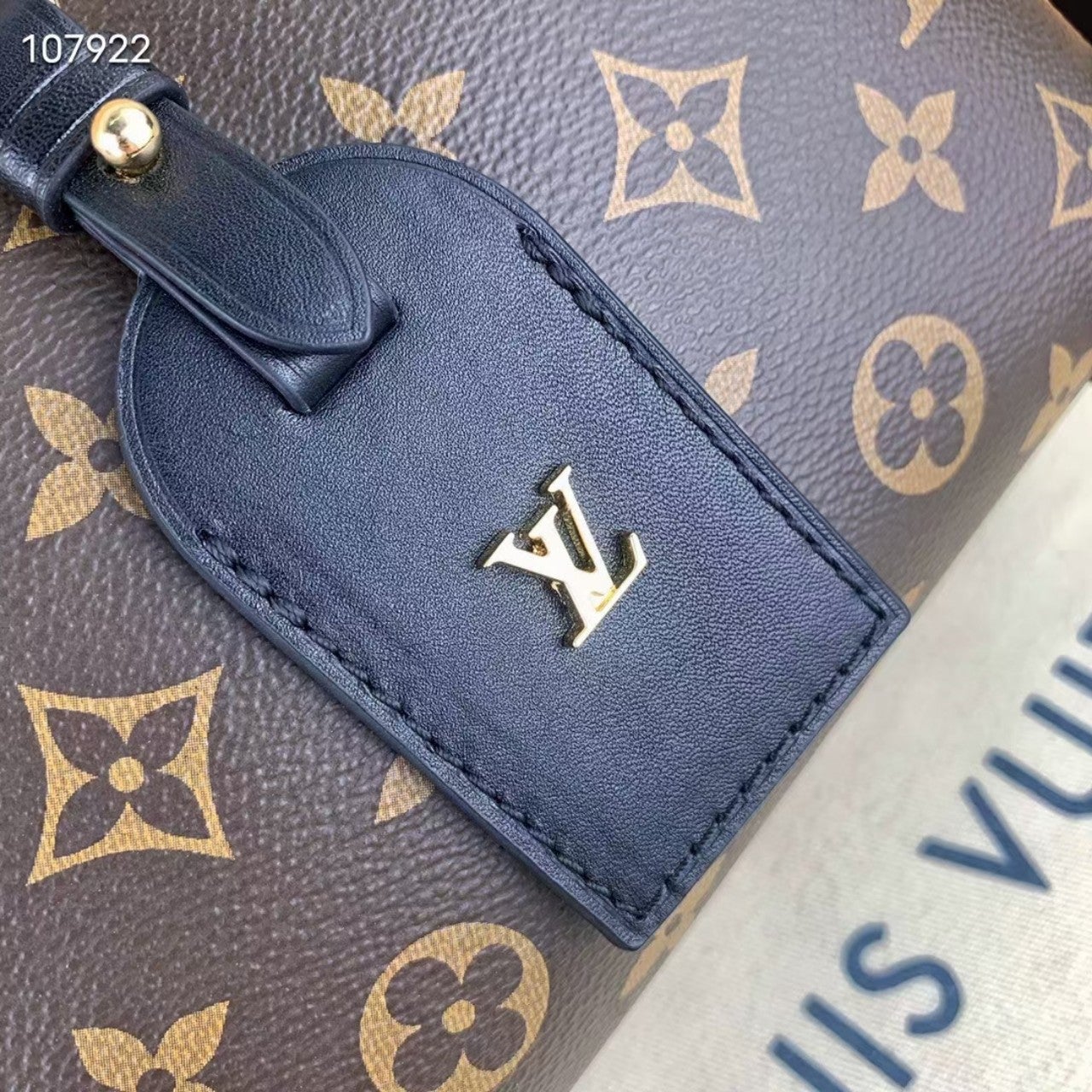 TOILE MONOGRAMME LV PETITE MALLE SOUPLE NOIR